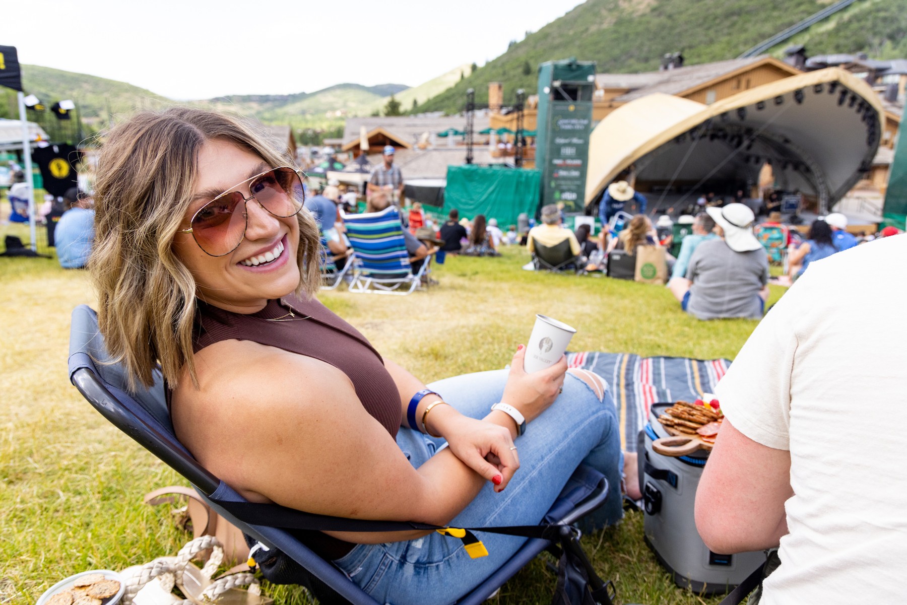 Summer concert series on the lawn at Deer Valley ski resort